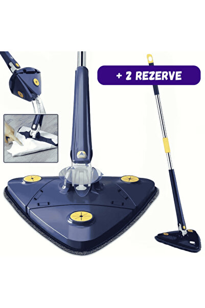 Practic si Curat Magic mop with 2 gift refills, wet-dry, wringing, 360° rotating triangular head