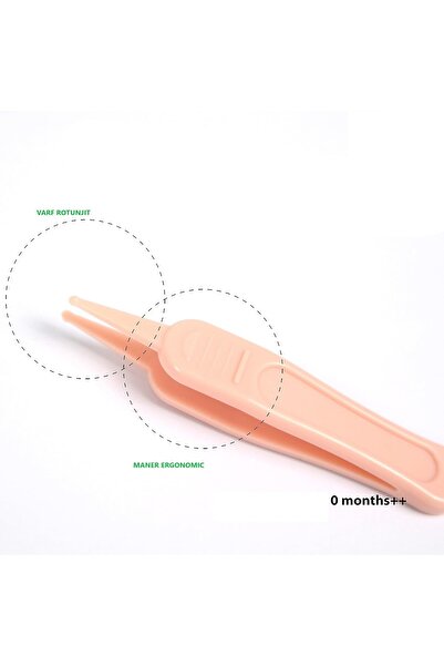 Flippy 4-in-1 Baby Nail Care Set, Flippy, Transparent Storage Box, 0-6 Years, 13.6x8x2 cm, Pink