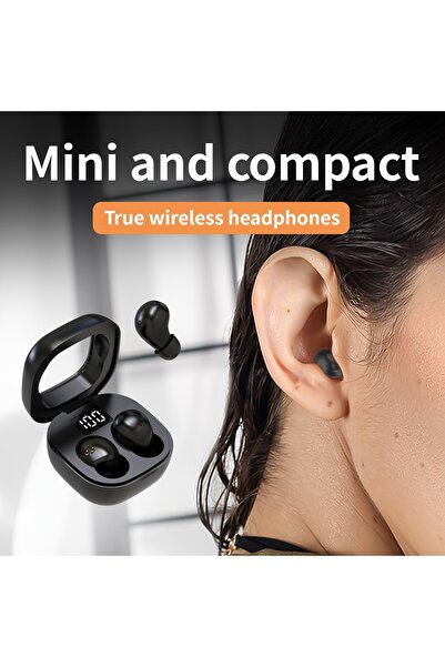 Generic سماعات أذن صغيرة غير مرئية للعمل والنوم، مثالية لقنوات الأذن الصغيرة، بلوتوث 5.3