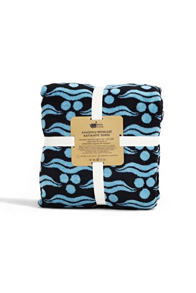 Bigghome Οθωμανική κουβέρτα μονόχρωμη 150 x 200 εκ.