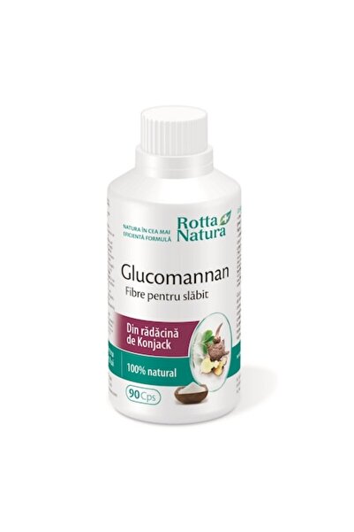 Rotta Natura Glucomannan Fibre Slabit, 90 capsule, Sos Silueta