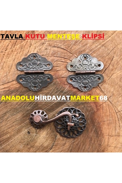 DMR YONCA DEKORATİF KUTU MENTEŞE KLİPS TAVLA MENTEŞE KLİPSİ