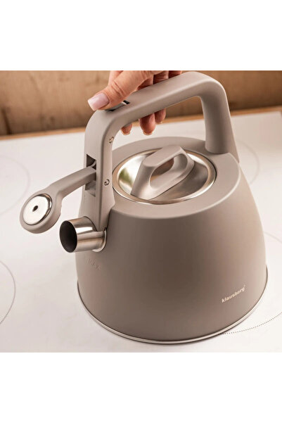 Klausberg Whistling kettle KB 7916, 2.5 l, Heat-insulated handle, Induction, Stainless steel