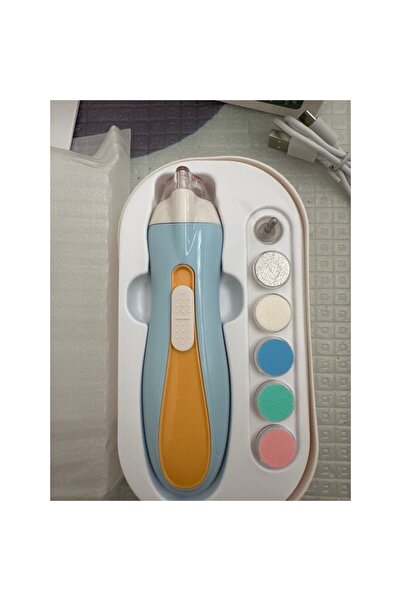 Flippy Electric Nail File for Children and Babies, ABS, 6 Accessories, LED Light, 9.5 x 6 x 17 cm, B