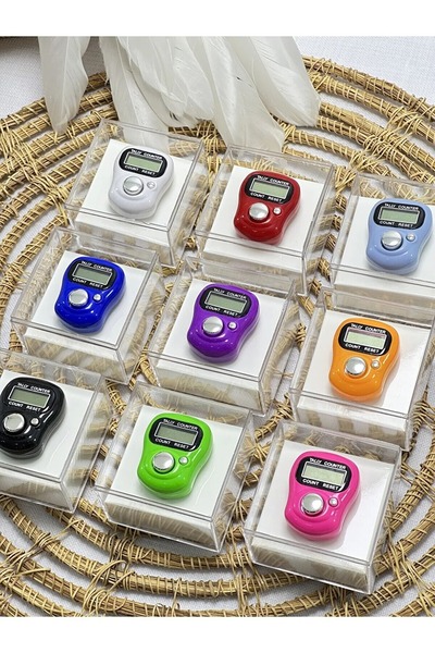 HAYATINIZI KOLAYLAŞTIRIN 5 Pieces - Ring Zikirmatik Mixed Colors - in a Box