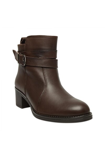Mammamia D25Kb-1670 Günlük Topuklu Kahverengi Kadın Bot