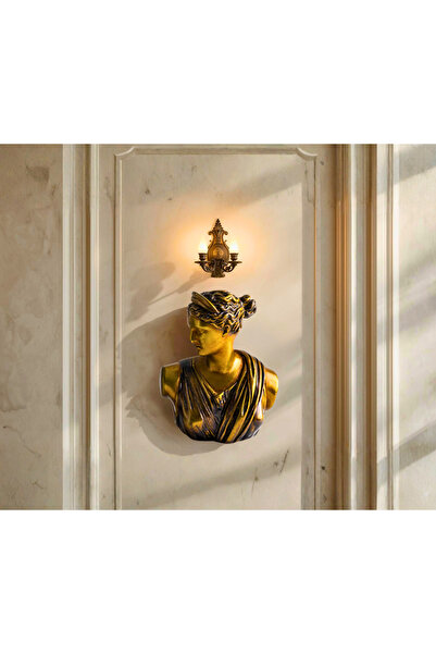 Yaratıcı sanatlar atölyesi Diana Duvar Büstü Duvar Heykeli Dekoratif Asma Büyük Boy Duvar Heykelleri Mitolojik Duvar Büstü