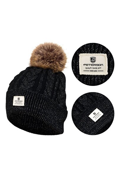 Other Șapcă tricotată neagră pentru femei PETERSON cu pompom