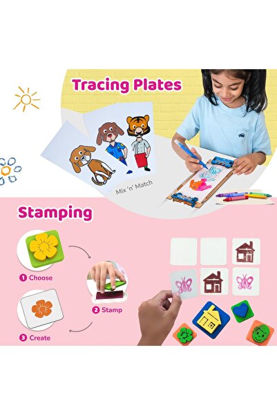 Smartivity 20-in-1 Art & Craft Kit for Kids (Ages 5-9) - Multicolor