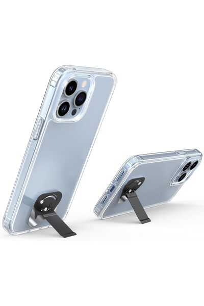 KASTWAVE Ultra-Slim Phone Stand 2-Pack, Vertical & Horizontal, Silicone, Black