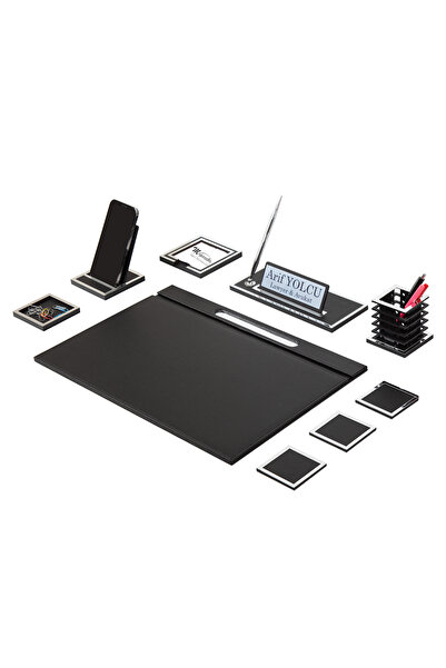 Makroofis Lina Gold Sümen Takımı 9 Parça Siyah