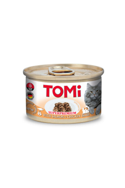 Tomi Somon ve Tavuk Etli Kedi Yaş Maması 85gr