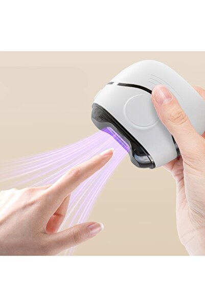 Flippy Flippy Electric Nail Clipper, Nail Clipper for Children and Adults, Portable, 2 AA Batteries, 7.4x7.3x3 cm, White