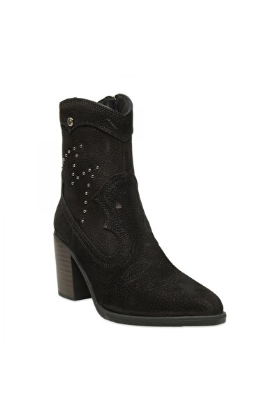 Mammamia D25Kb-4330 Günlük Topuklu Siyah Kadın Bot