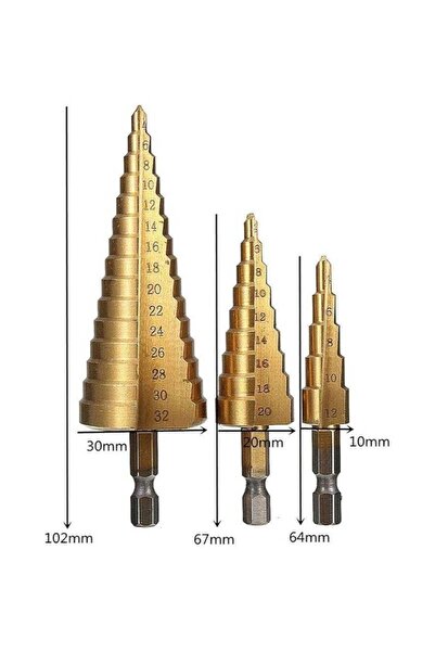 GENERAL'S مجموعة شفرات المنشار المثقوبة المكونة من 3 قطع (أحجام مختلفة)