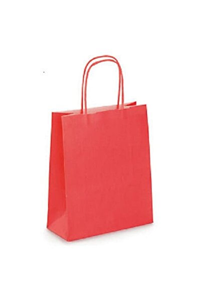 MSG PACKAGING Set of 20 Paper gift bags, Paper gift bag, 32x12x41 cm, RED