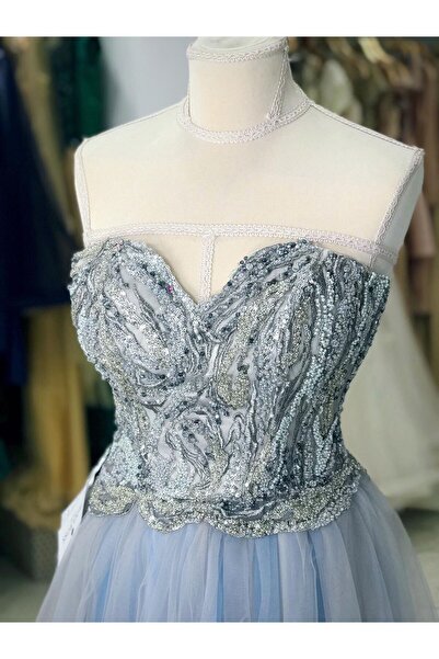 Irina Ross Light Blue Crystal Dress