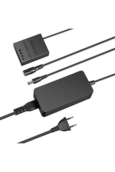 NEEWER NP-W126 dummy charger, dummy battery with continuous charging adapter, black color