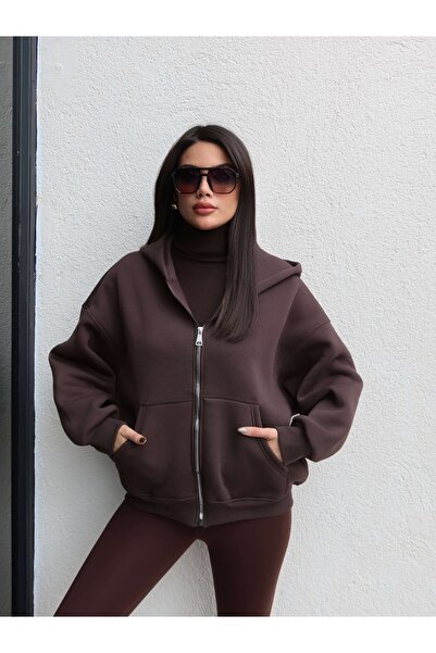 ESRAHELVACI Zippered Raised Sweatshirt