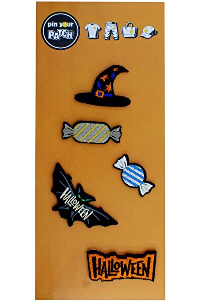 shop Halloween Patch Set Cadılar Bayramı Patch Yama Seti Set-01 Orange