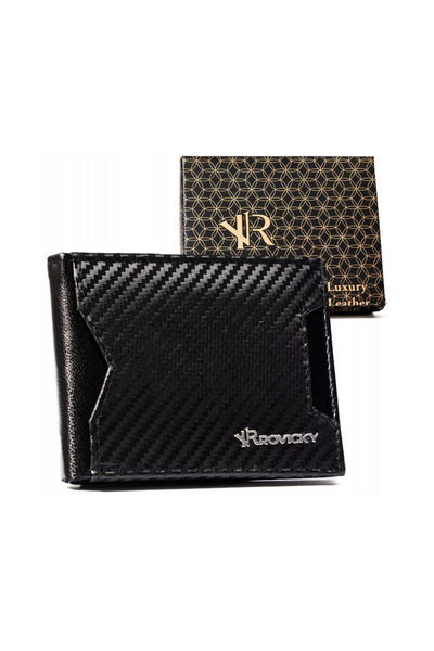 Other Portofel din piele pentru bărbați Rovicky cu RFID - Negru