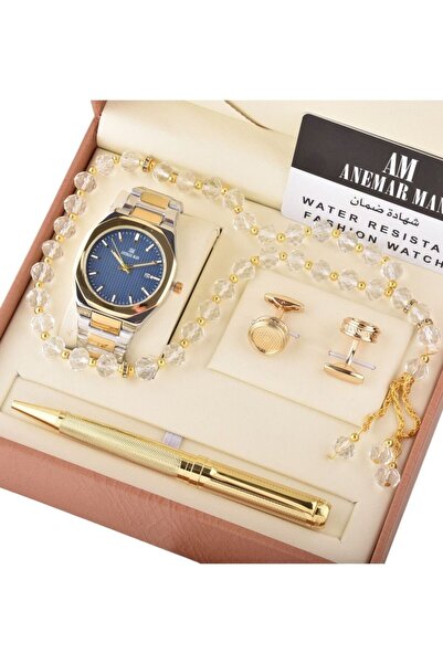 anemarman ANEMAR MAN Luxurious watch set - with bracelet, pen and cupcake for men