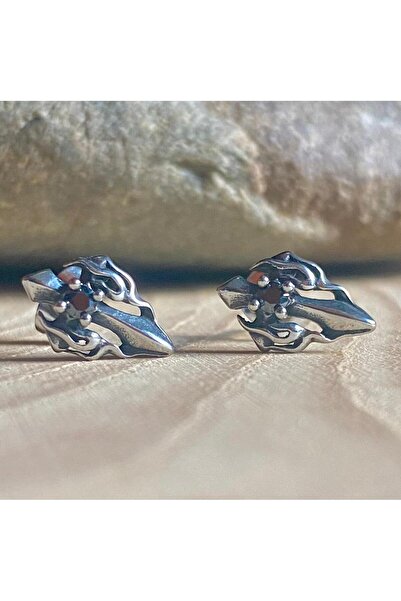 Viking Special Design Zircon Stone Nail Model S+ Quality 316L Stainless&Non-Tarnish Steel Earrings Pair