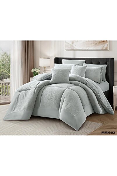 ALMIAAD طقم مفرش نفرين شتوي 8 قطع مخمل ناعم ثقيل منقوش ومحفور حيث تلتقي الفخامة بالراحة سرير مقاس 200*200