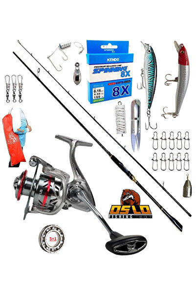 Oslo Prime 4000 274cm 8-42gr Zen Pro Karbon Rapala Maket Balık Spin Olta Takımı Seti