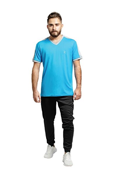 Zaecy Men's V-Neck Short-Sleeve T-Shirt