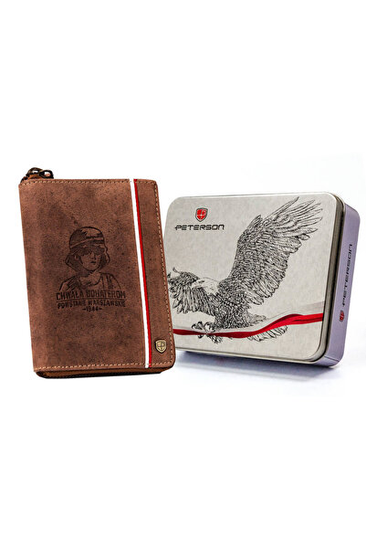 Other Large men's leather wallet with zipper - Peterson