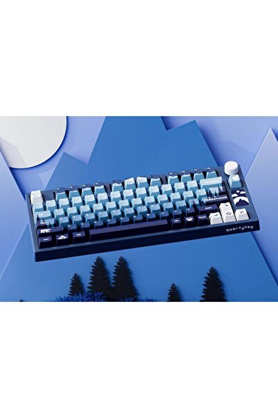 QwertyKey Ασύρματο Bluetooth QwertyKey75 Carpathian Hotswap RGB VIA/QMK Ταστιέρα Μηχανική Γραμμική Συσκευή Gaming