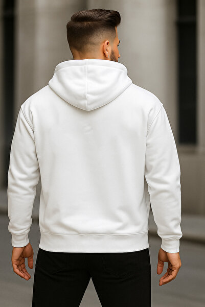 DEEPSENCE Bărbat alb cu glugă Swea tricou Robotic