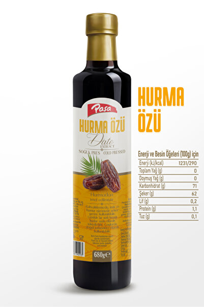 Paşa Kuruyemiş Hurma Özü 680 gr, Katkısız, Soğuk Sıkım