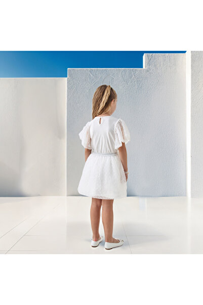 Juniors طقم بلوزة وتنورة مزينة بالترتر على شكل فراشة