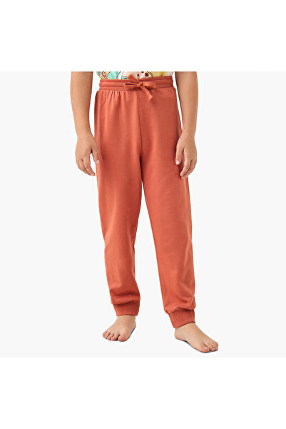 Juniors Graphic Print T-shirt and Solid Pyajama Set