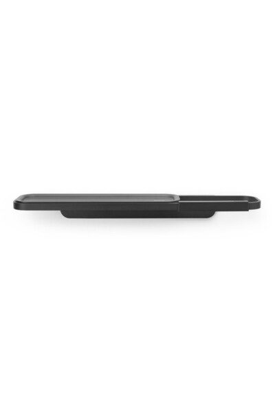 Brabantia Suport hârtie igienică cu raft MindSet 1005667, Montaj ușor, Acoperire minerală, Gri închis