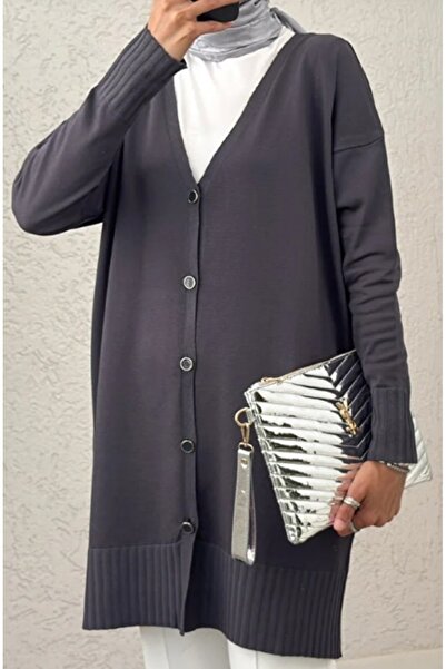 Butik Kadın Triko Hırka Düğmeli