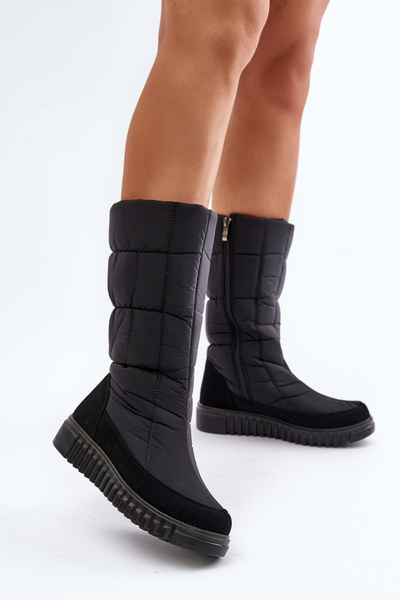 BOTO Bocanci De Zăpadă Femei Cu Fermuar Progress PROGJ-24-144 Negri 40