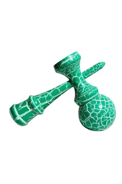 OEM Kendama profesională din lemn, 18 cm – model clasic cu design crăpat, cul...