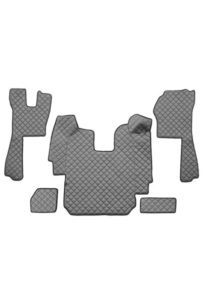 F-CORE Set covorașe camion, piele sintetică compatibil cu SCANIA R 2005-2016, Gri, AUTOMAT