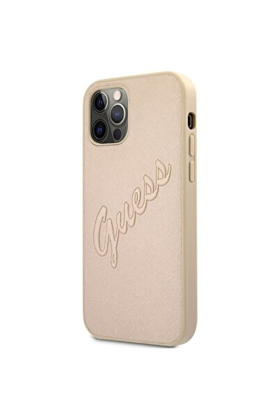 Guess Carcasă de protecție Saffiano Vintage Script pentru Apple iPhone 12/12 ...