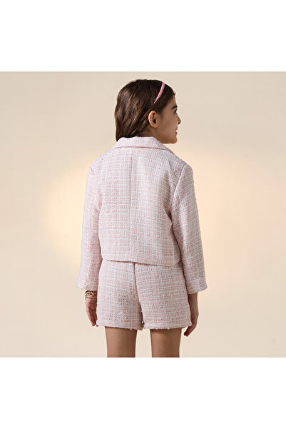 ELIGO Textured Jacket and Shorts Set