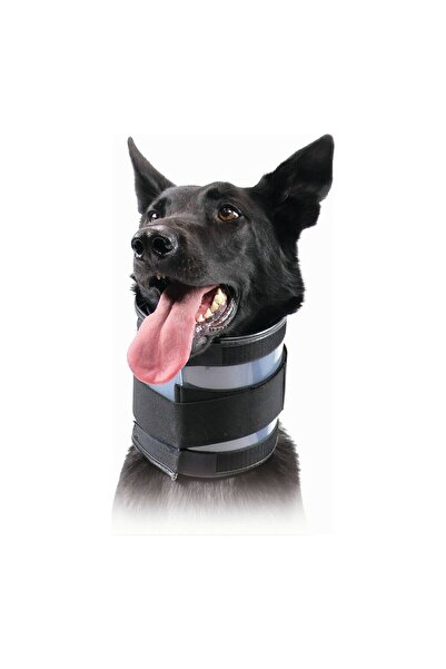 KVP Zgardă cervicală pentru câini neagră (9-36 cm)