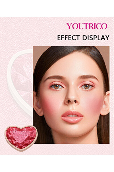 Youtrico 37g/p Rosy Glow - Fresh, natural, long-lasting blush,Red&Pink