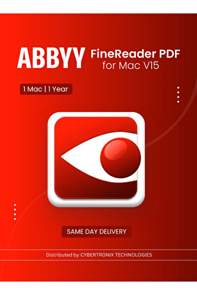 ABBYY FineReader PDF الإصدار ١٥ | جهاز ماك واحد لمدة عام | ترخيص رقمي | توصيل...