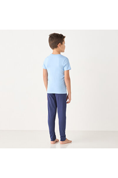 Juniors Printed T-shirt and Elasticated Joggers Set - Set of 2