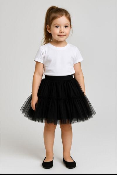 Gala fustă pentru fetiță cu șase volane tutu