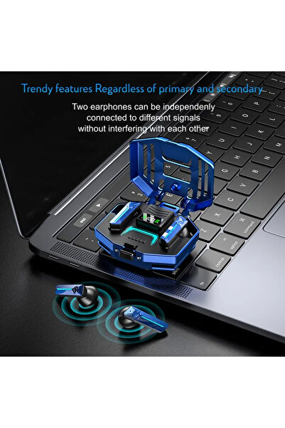 VALA DX-05 Wireless In-Ear Earbuds, Bluetooth 5.3, LED Display, Touch Control, ANC, RGB