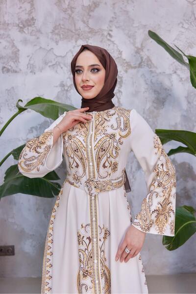 Hülya Keser Seher Abiye - Beyaz